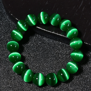 Harmony Glow Jasper Cat Eye Bracelet for Emotional Balance