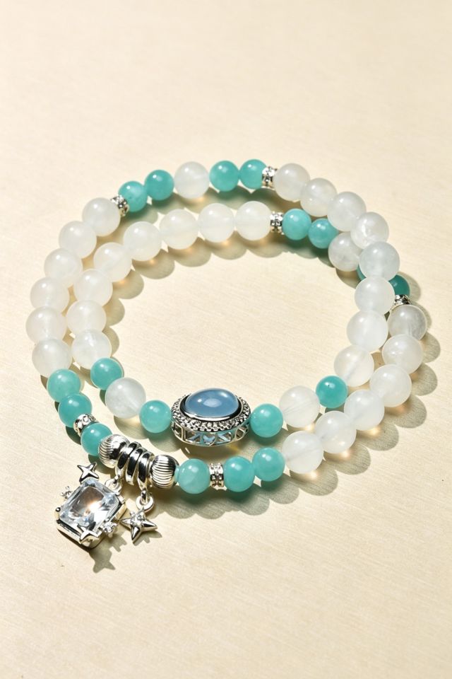 Moonlight Amethyst & White Phantom Healing Bracelet - Image 3