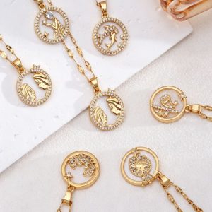 Zodiac Star Necklace for Trendy Minimalist Style