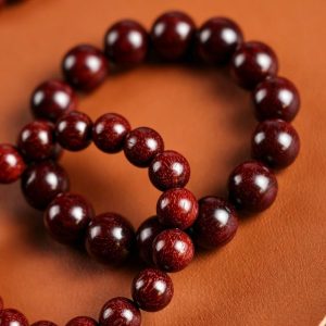 Quiet Mind Indian Red Sandalwood Bracelet for Mindful Living