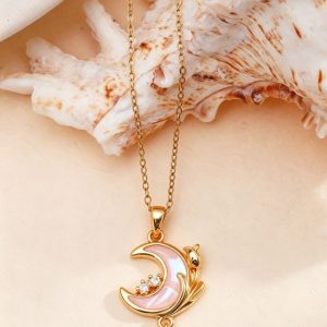 Elegant Star and Moon Necklace for Daily Wear