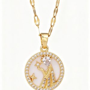 Zodiac Star Necklace for Trendy Minimalist Style