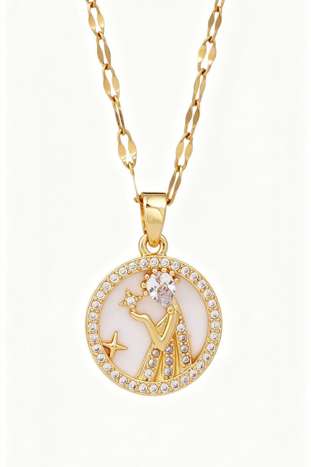 Zodiac Star Necklace for Trendy Minimalist Style
