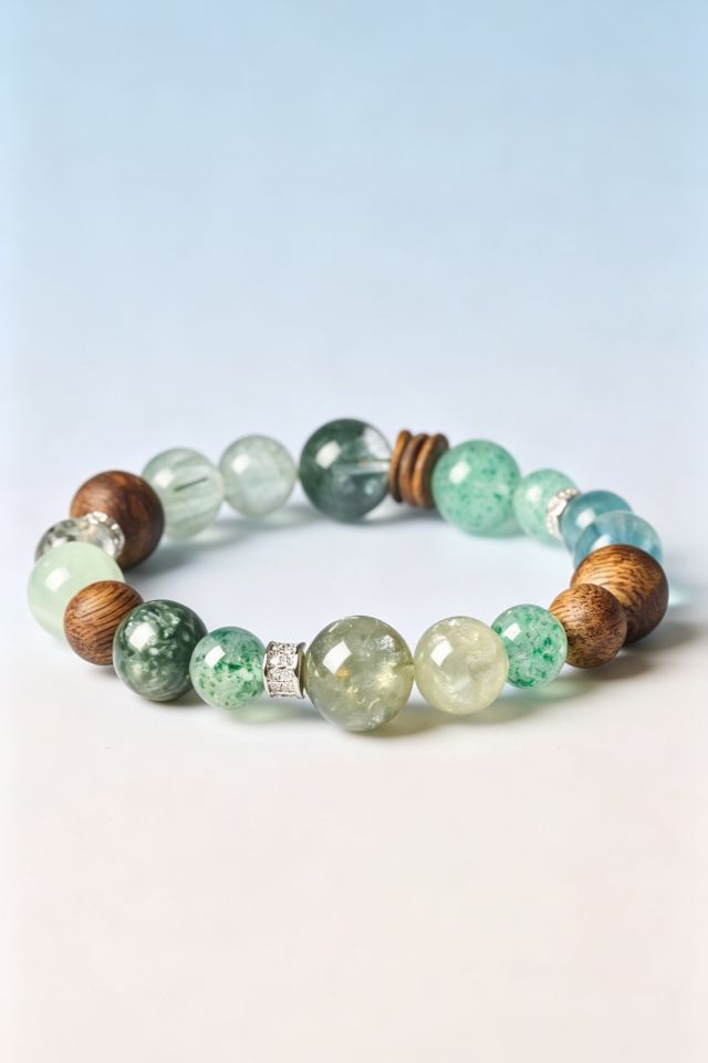 Aquamarine Chakra Healing Bracelet for Emotional Balance - Image 2