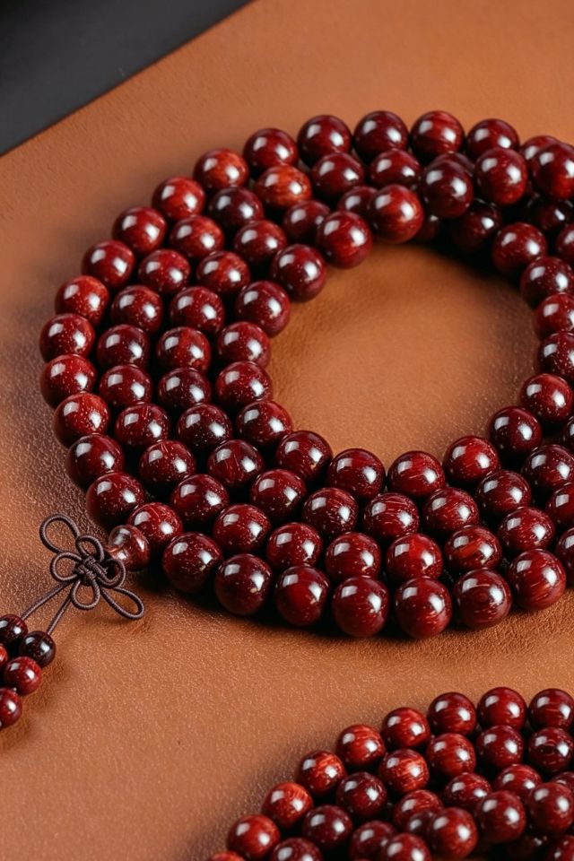 Quiet Mind Indian Red Sandalwood Bracelet for Mindful Living - Image 3