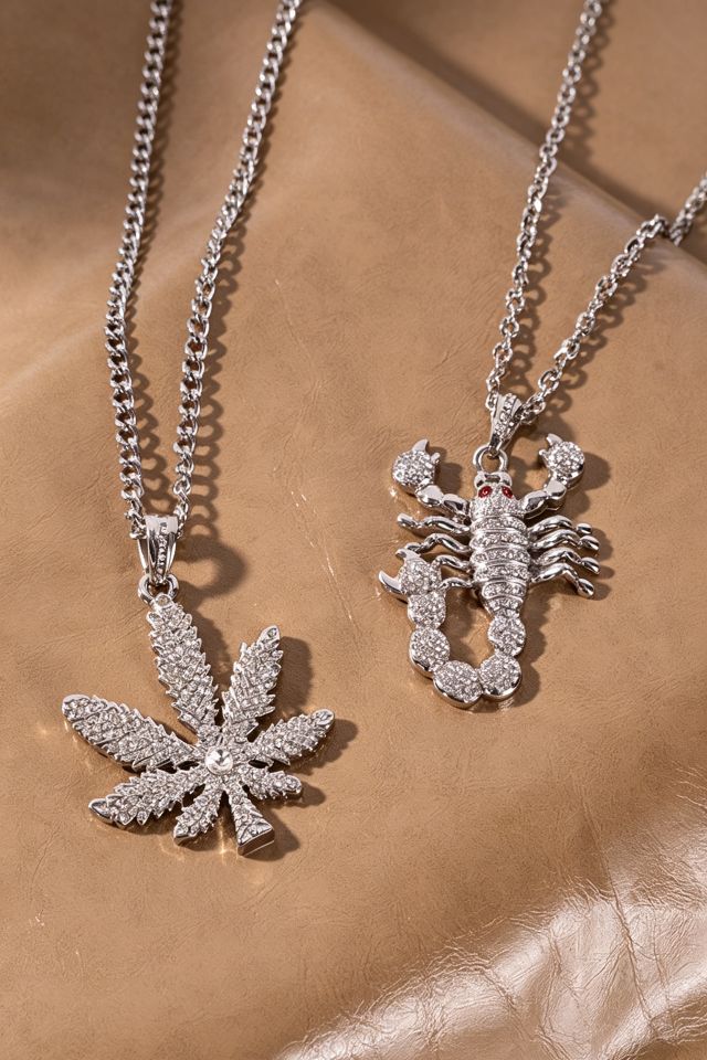 Hip Hop Full-Rhinestone Cross Necklace - Image 4