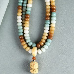 Dunhuang Bodhi Mala Bracelet with Zen Heritage