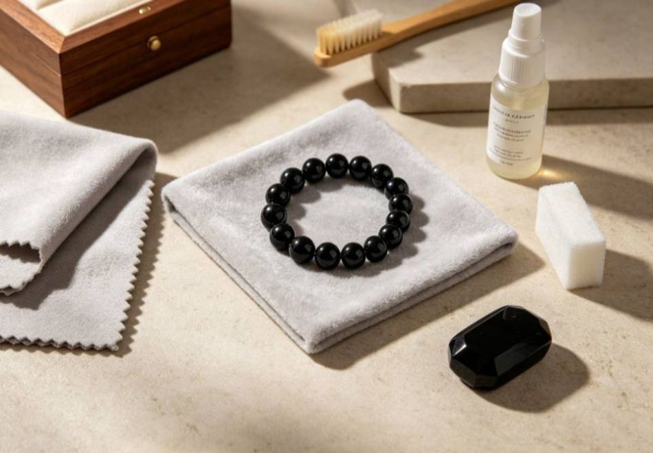 Black Gemstones: A Complete Guide to Meaning, Types, and How to Choose One Black Gemstone Care And Selection With Jewelry Cloth And Box