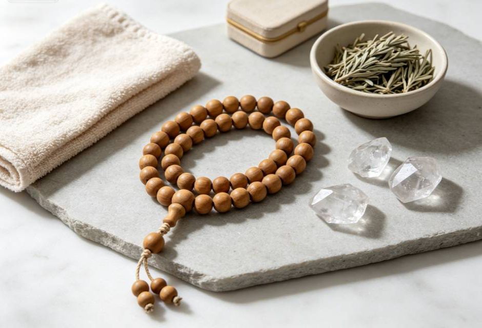 How to Choose the Right Mala Beads for Beginners mala beads care and cleansing setup