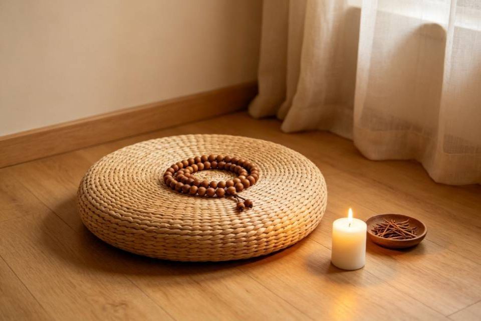 How to Use Mala Beads for Meditation Meditation Space With Mala Beads 1