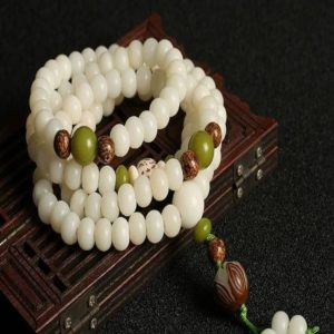 White Bodhi 108 Mala: Zen & Mindful Connection