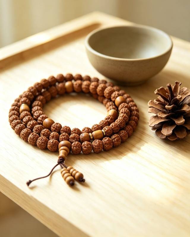 How to Choose the Right Mala Beads for Meditation Seed And Wood Mala Beads Still Life